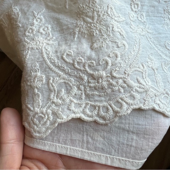 ZARA BASIC Collection Embroidered Dress | Small - Picture 6 of 8